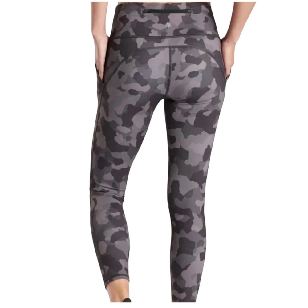 Athleta Leggings Med Women Lightning Camo Camouflage Leggings